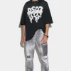 Medium Grey Dark Patches Wash Cool Guy Jeans