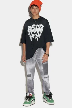 Medium Grey Dark Patches Wash Cool Guy Jeans