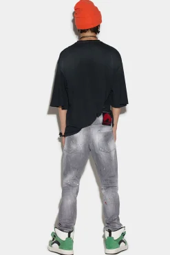 Medium Grey Dark Patches Wash Cool Guy Jeans