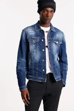 Medium Red Spots Wash Dan Jean Jacket