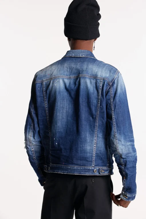 Medium Red Spots Wash Dan Jean Jacket