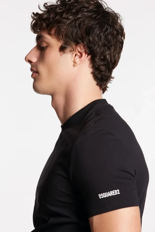 Mini Dsquared2 Basic Round Neck T-Shirt