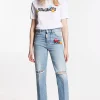 Pac-Man Light Wash Boston Jeans