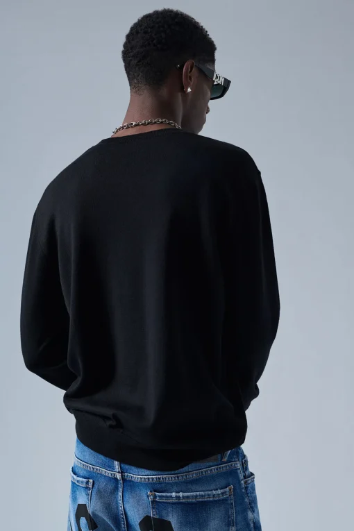 Pixeled Icon Crewneck Knit