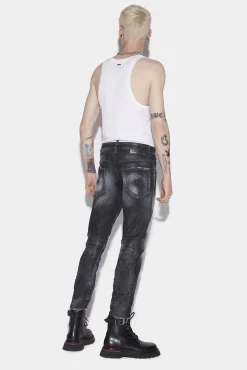 Ripped Knee Wash Sexy Twist Jeans
