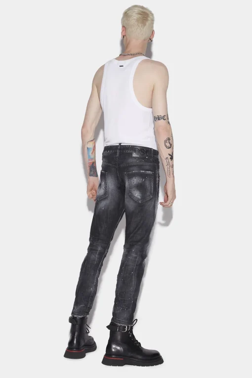 Ripped Knee Wash Sexy Twist Jeans