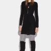 Ruched Long Sleeve Mini Dress