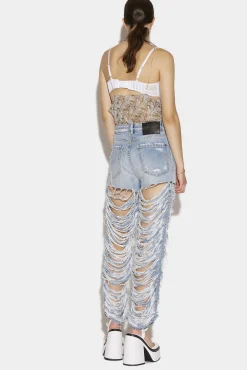 Super Destroyed Wash Boston Jeans