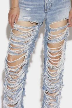 Super Destroyed Wash Boston Jeans