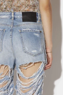 Super Destroyed Wash Boston Jeans