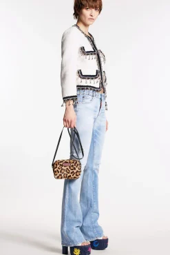 Super Fade Light Wash Medium Waist Flare Jeans