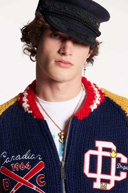 Varsity Cardigan Knit