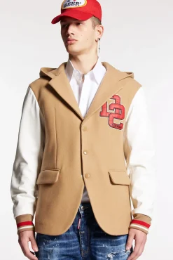 Varsity Hooded Blazer