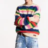 Waved Stripes Knit