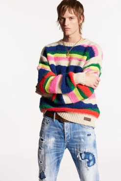 Waved Stripes Knit