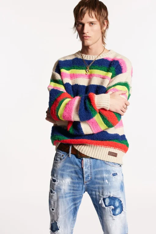Waved Stripes Knit