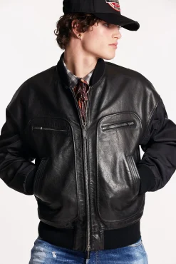 Western Aviator Leather Jacket